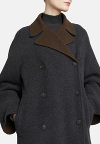 Cappotto in Lana Doppiopetto Donna Max Mara Antracite
