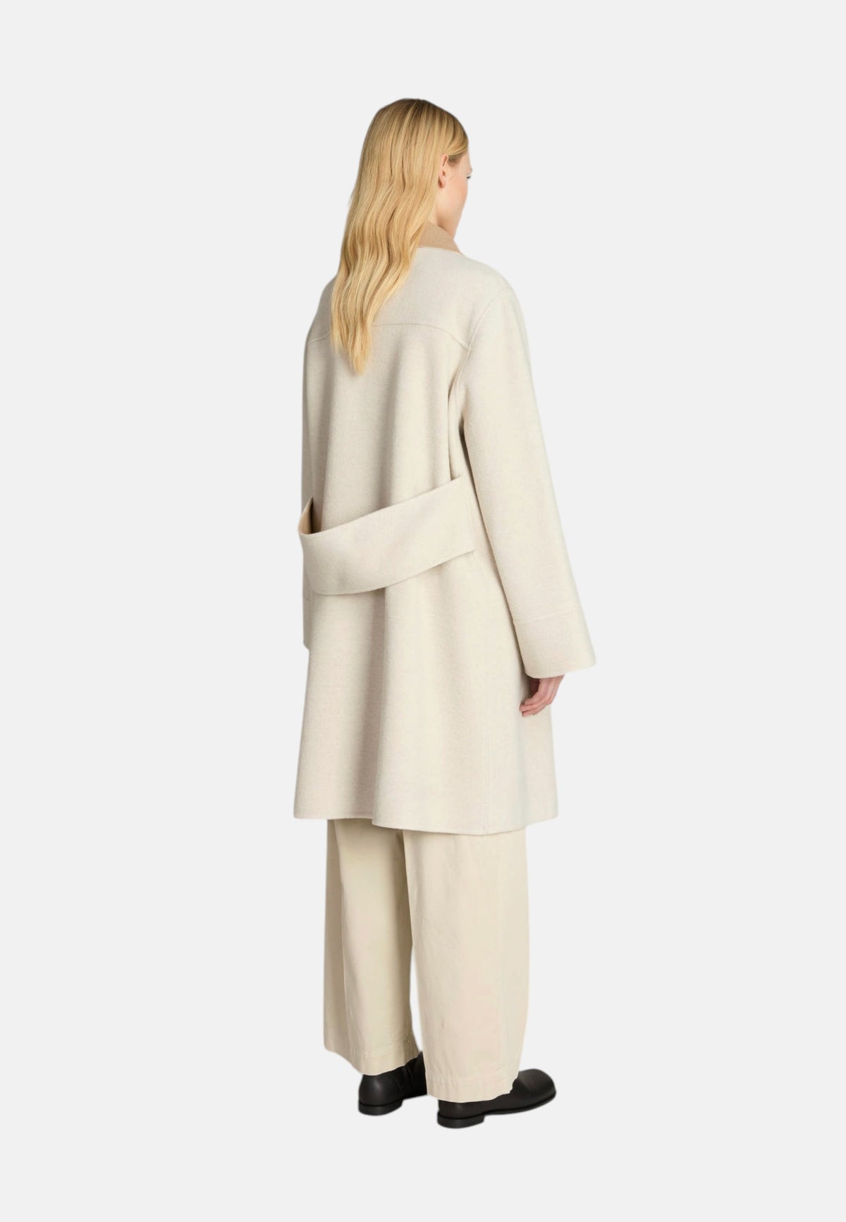 Cappotto in Lana Doppiopetto Donna Max Mara Sabbia