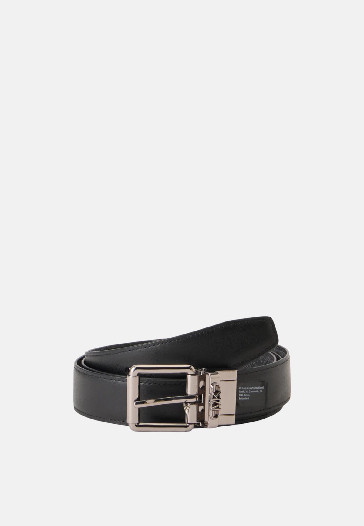 Cintura reversibile da Uomo Michael Kors Black/black