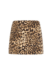 Gonna Donna Leopardata Michael Kors Dark Camel