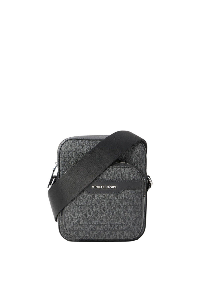 Borsello Borsa da viaggio Hudson mini con stampa logo Black
