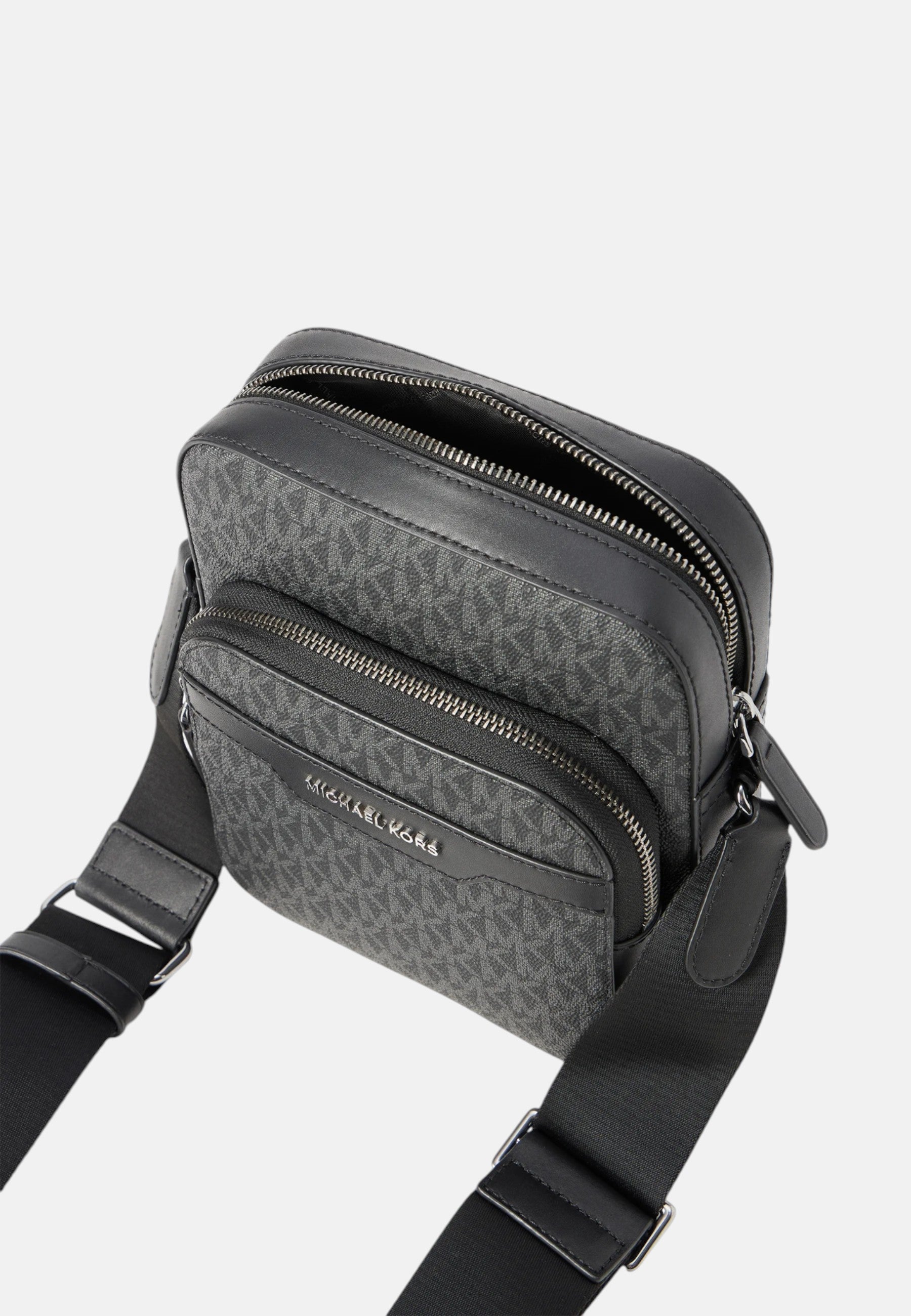 Borsello Borsa da viaggio Hudson mini con stampa logo Black