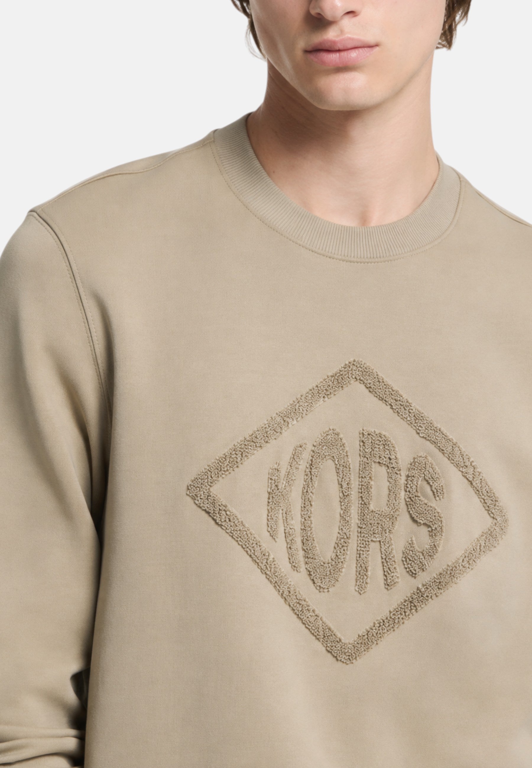 Maglione in misto cotone con logo Da Uomo Michael Kors Dusty Sage