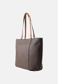 Borsa Shopping media e stampa logata Michael Kors Brown/acorn