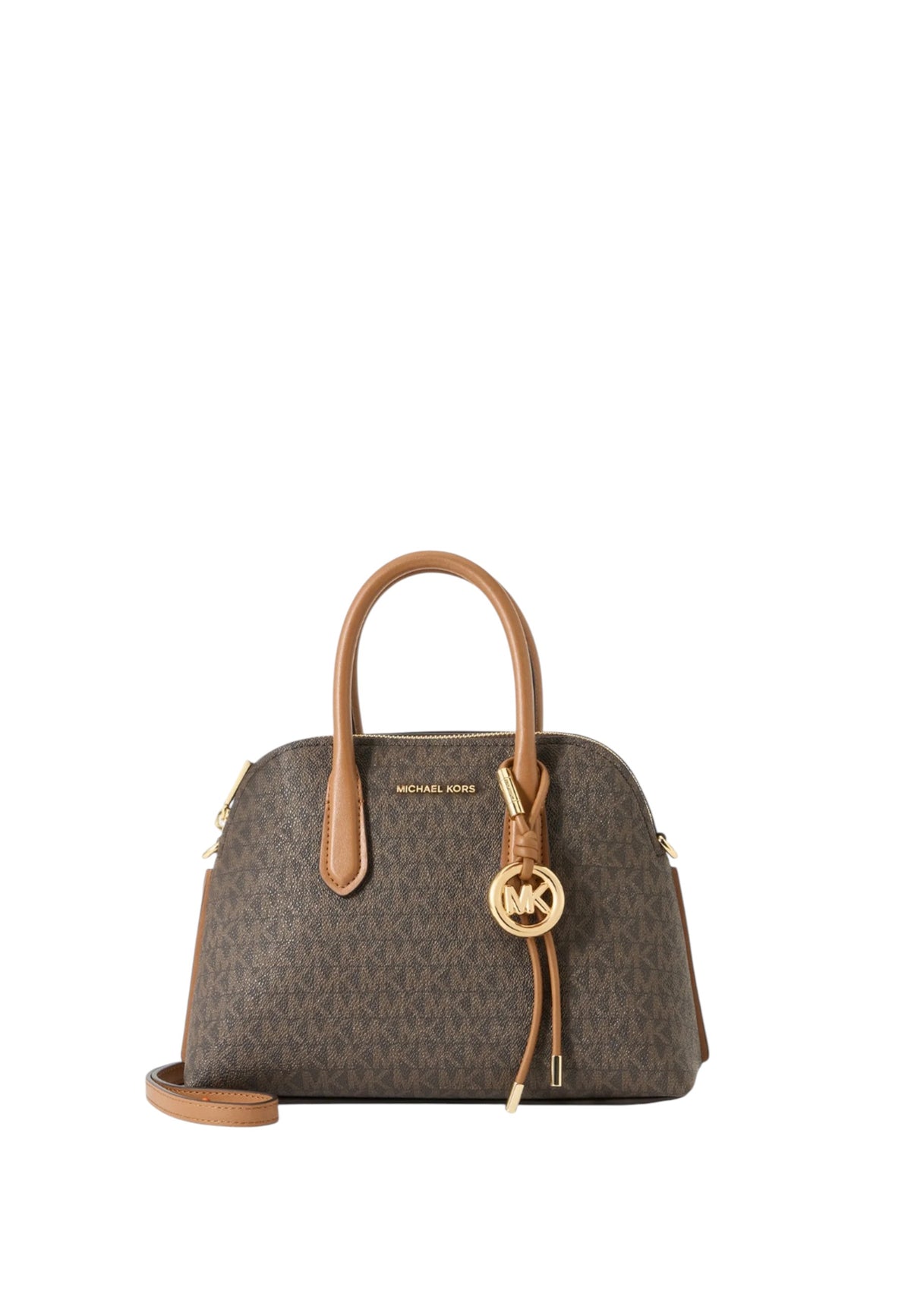 Borsa a mano da donna in similpelle Freddie Michael Kors Brown/acorn
