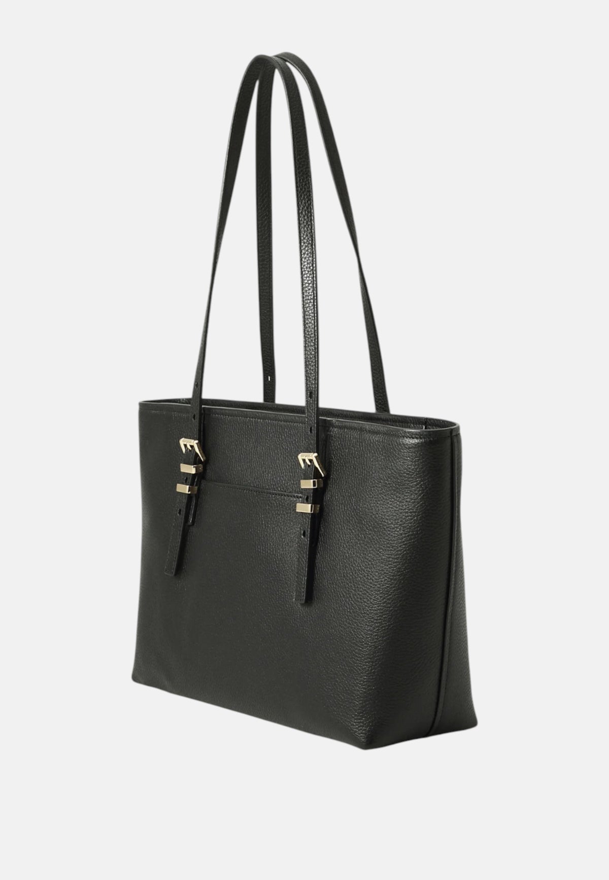 Borsa Donna tote Quinn media in pelle martellata Michael Kors Black