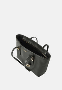 Borsa Donna tote Quinn media in pelle martellata Michael Kors Black
