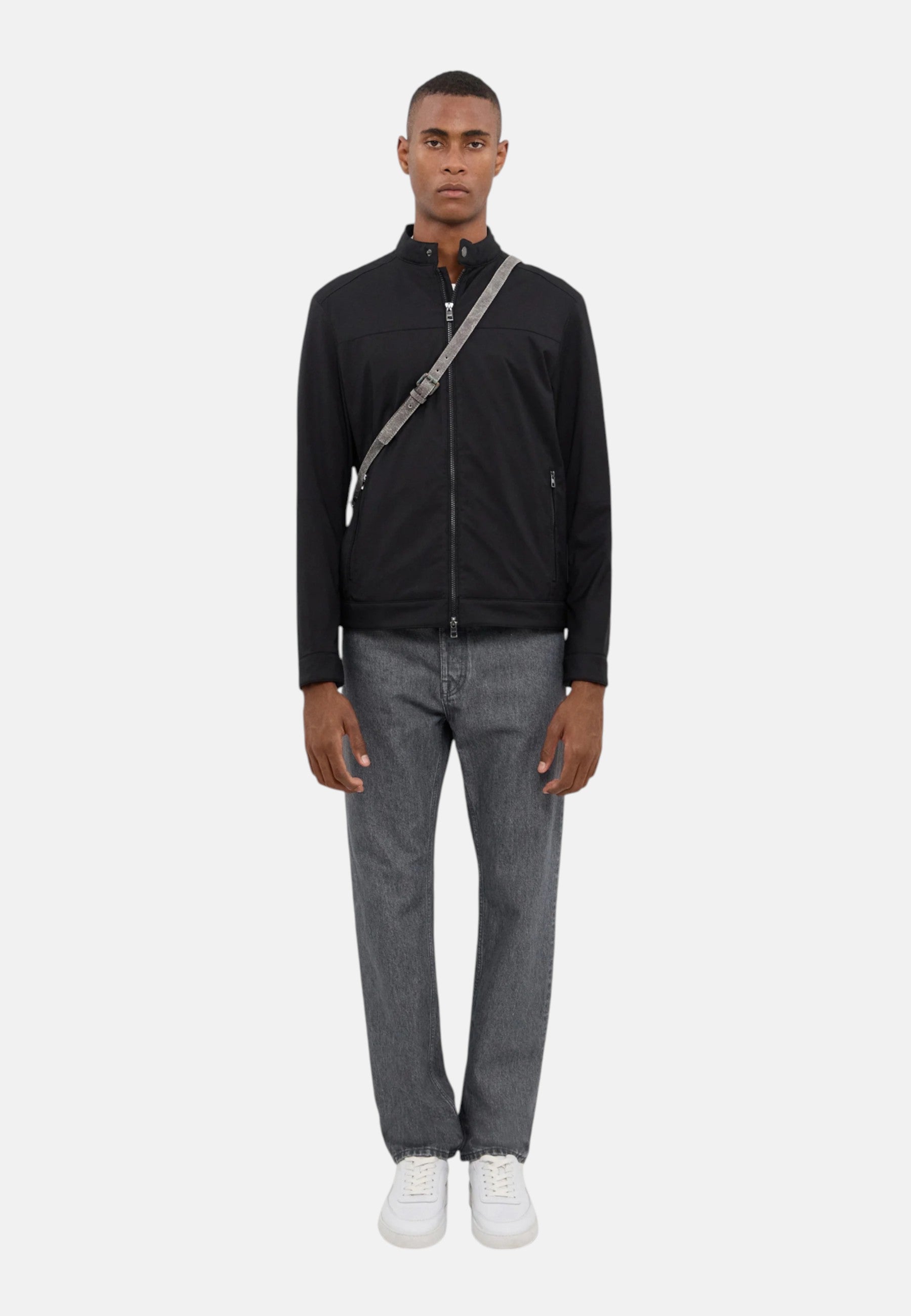 Giacca da Uomo in nylon racer Michael Kors Black