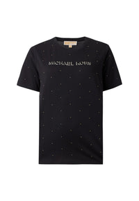 Michael Kors t-shirt da donna in cotone. Black
