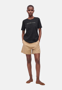 Michael Kors t-shirt da donna in cotone. Black
