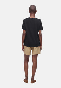 Michael Kors t-shirt da donna in cotone. Black