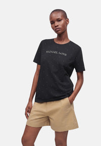 Michael Kors t-shirt da donna in cotone. Black