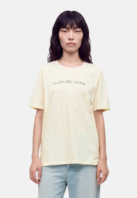 Michael Kors t-shirt da donna in cotone. Bone