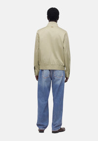 Bomber Harrington in cotone stretch Uomo Michael Kors Dusty Sage