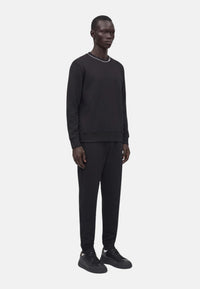 Pullover in misto cotone con logo da Uomo Michael Kors Black