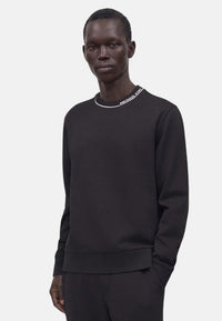 Pullover in misto cotone con logo da Uomo Michael Kors Black