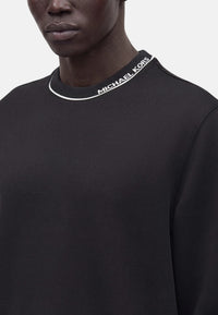 Pullover in misto cotone con logo da Uomo Michael Kors Black