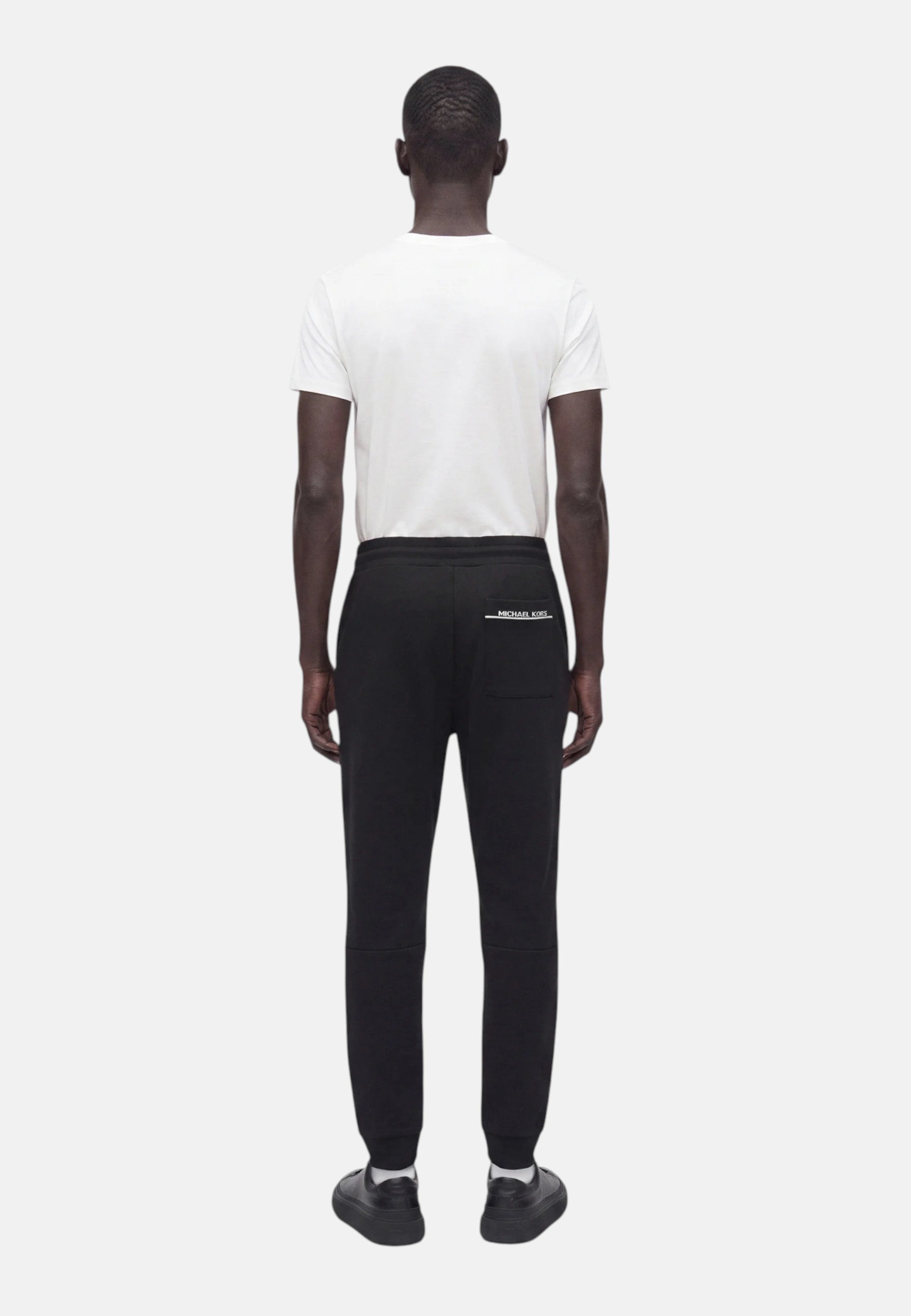 Pantaloni Joggers in misto cotone con logo Michael Kors Black