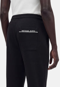 Pantaloni Joggers in misto cotone con logo Michael Kors Black