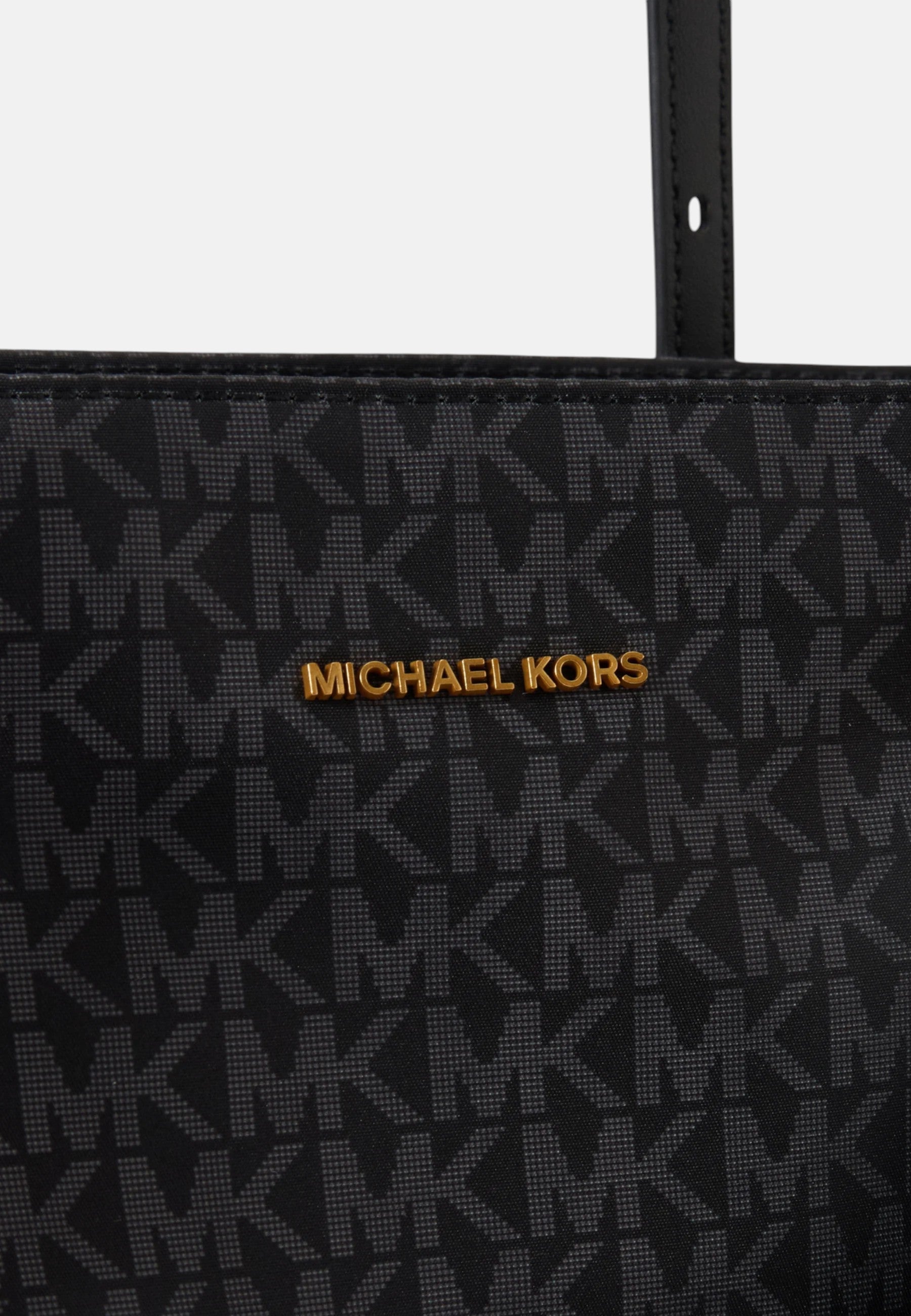 Borsa tote Zadie media con stampa logo Black