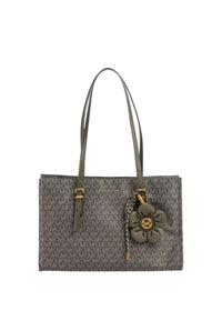 Borsa tote Zadie media con stampa logo Loden