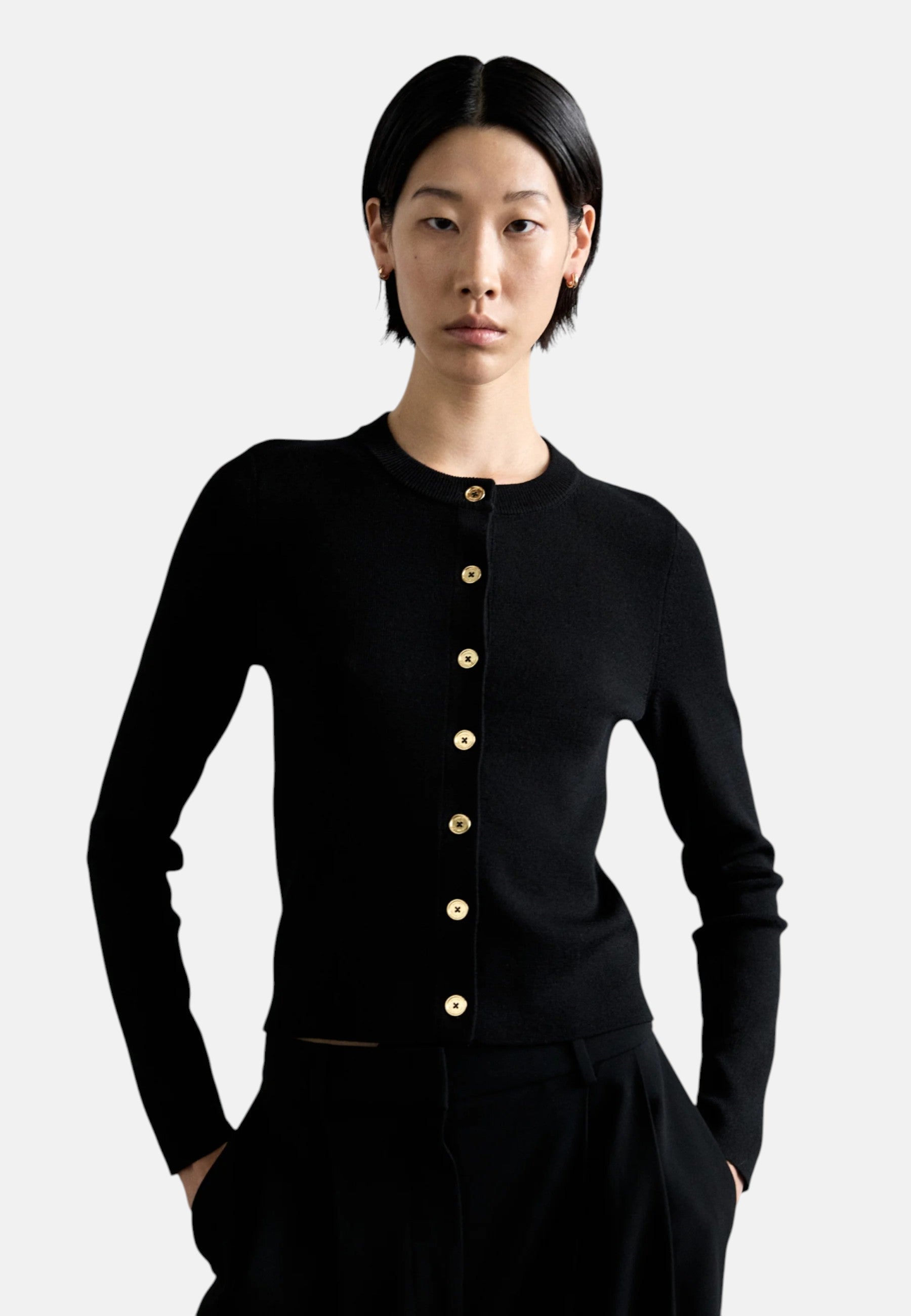 MICHAEL Michael Kors Cardigan Slim Fit da Donna Black