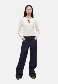 Michael Kors Cardigan Slim Fit da Donna Bone