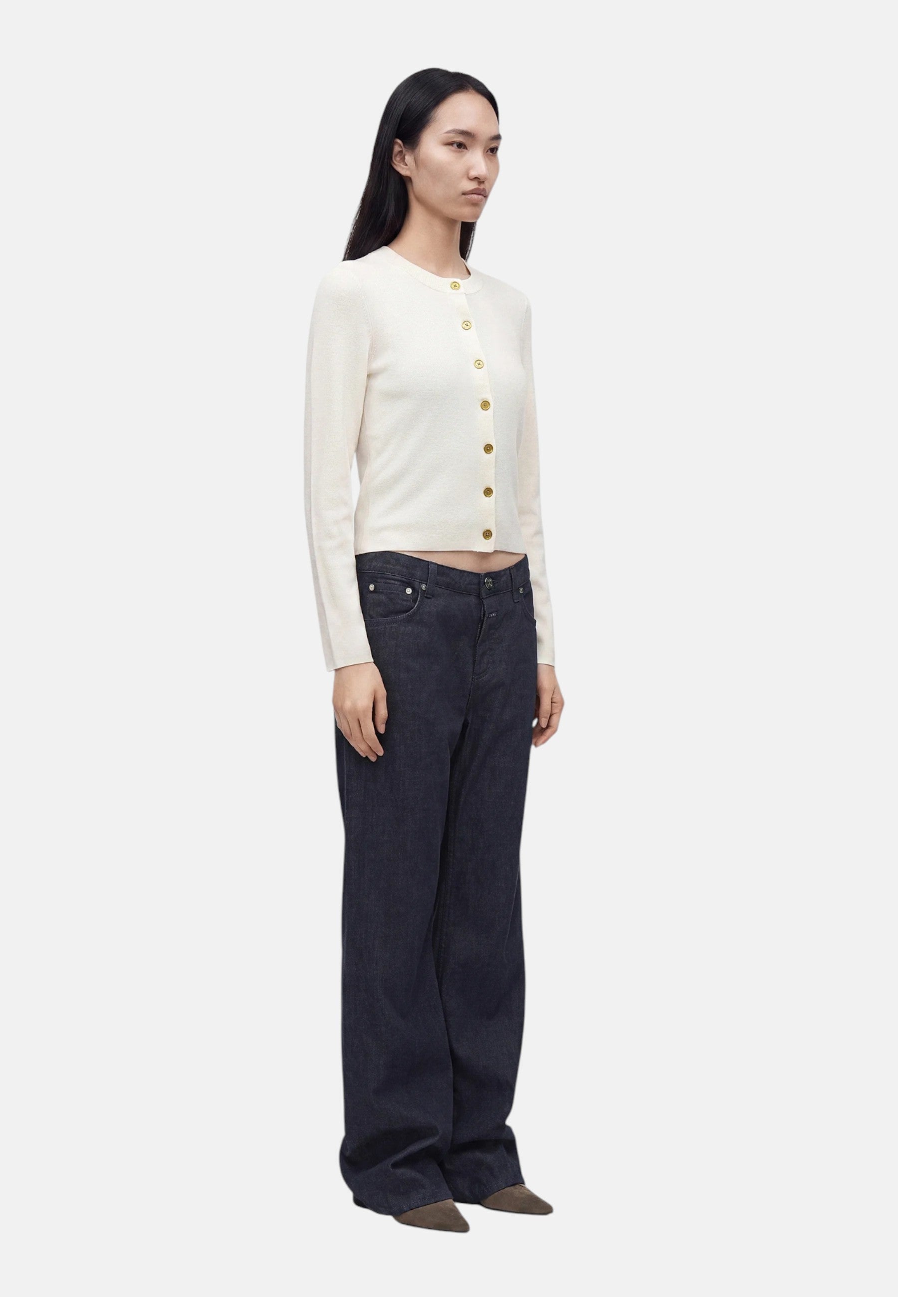 Michael Kors Cardigan Slim Fit da Donna Bone