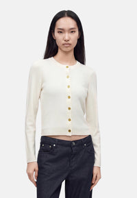 Michael Kors Cardigan Slim Fit da Donna Bone