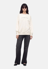 Michael Kors Maglione in cotone con logo in rilievo. Bone
