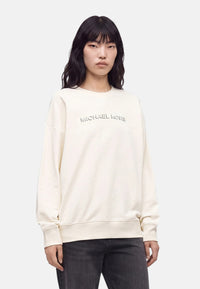 Michael Kors Maglione in cotone con logo in rilievo. Bone
