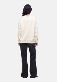 Michael Kors Maglione in cotone con logo in rilievo. Bone