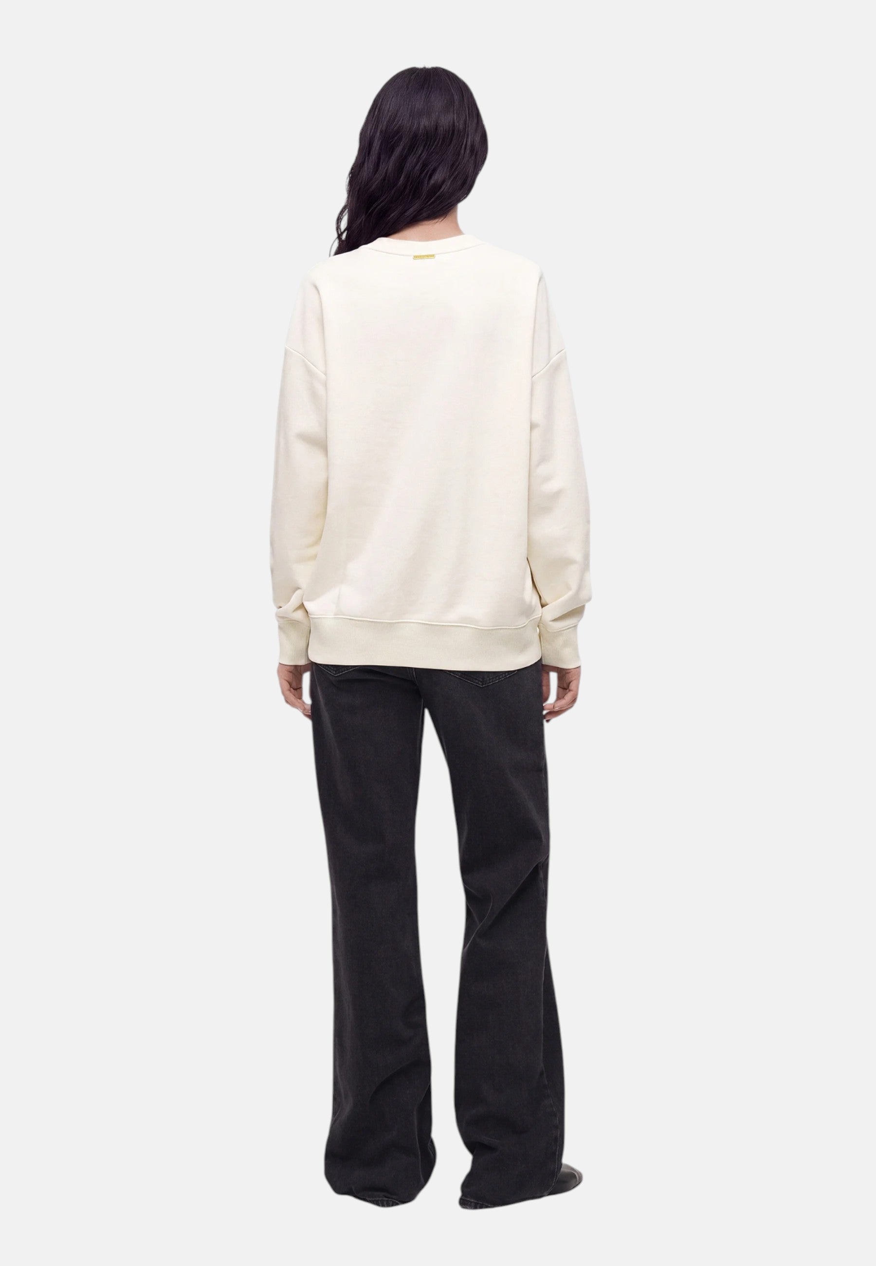 Michael Kors Maglione in cotone con logo in rilievo. Bone