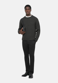 Michael Kors Pantalone chino slim-fit in misto cotone da Uomo Black