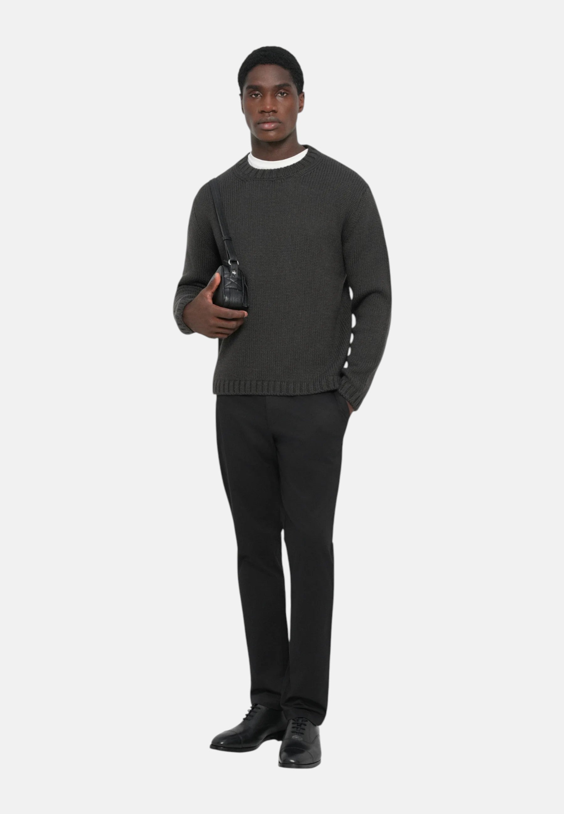 Michael Kors Pantalone chino slim-fit in misto cotone da Uomo Black