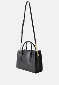 Michael Kors Borsa Hamilton piccola in Pelle Pieno Fiore Black