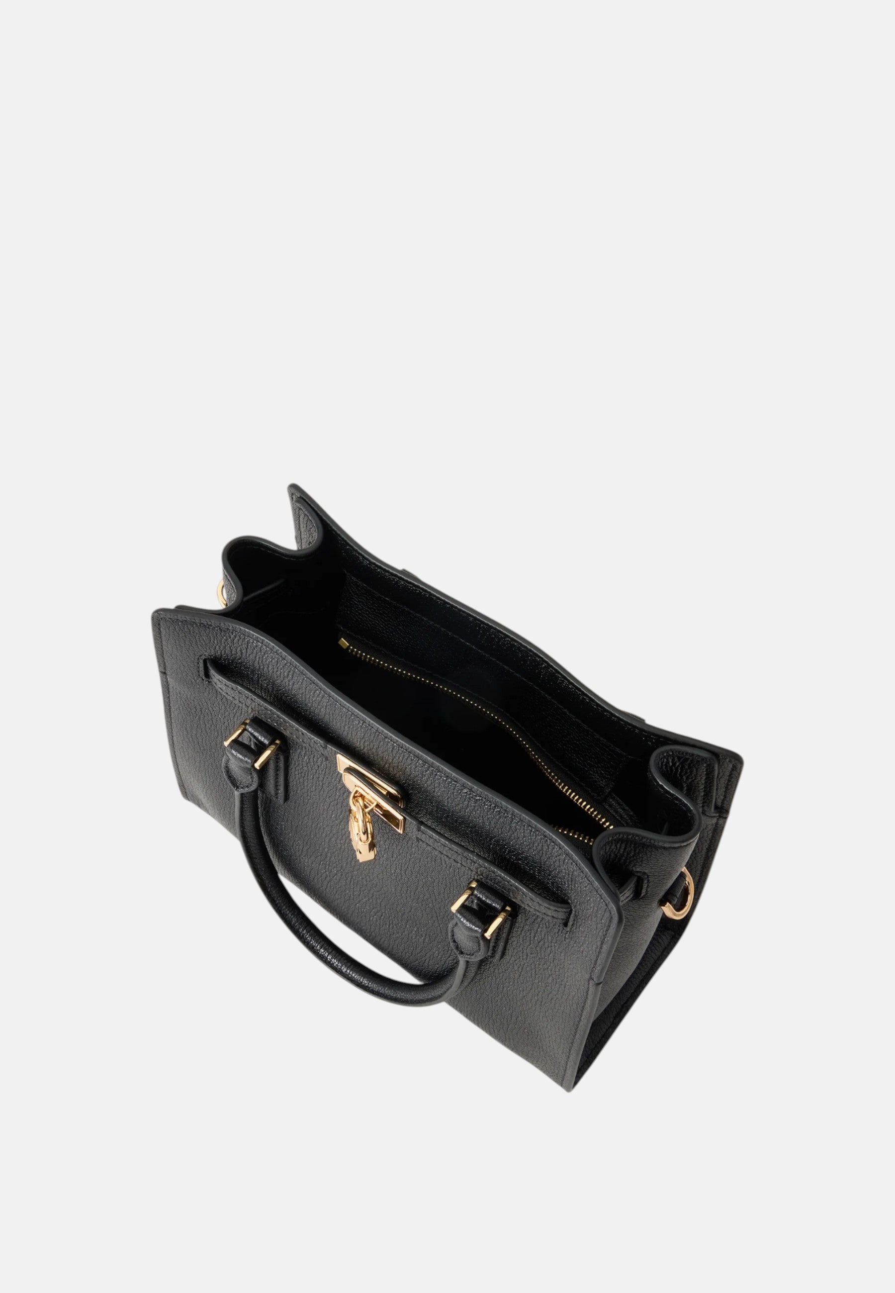 Michael Kors Borsa Hamilton piccola in Pelle Pieno Fiore Black