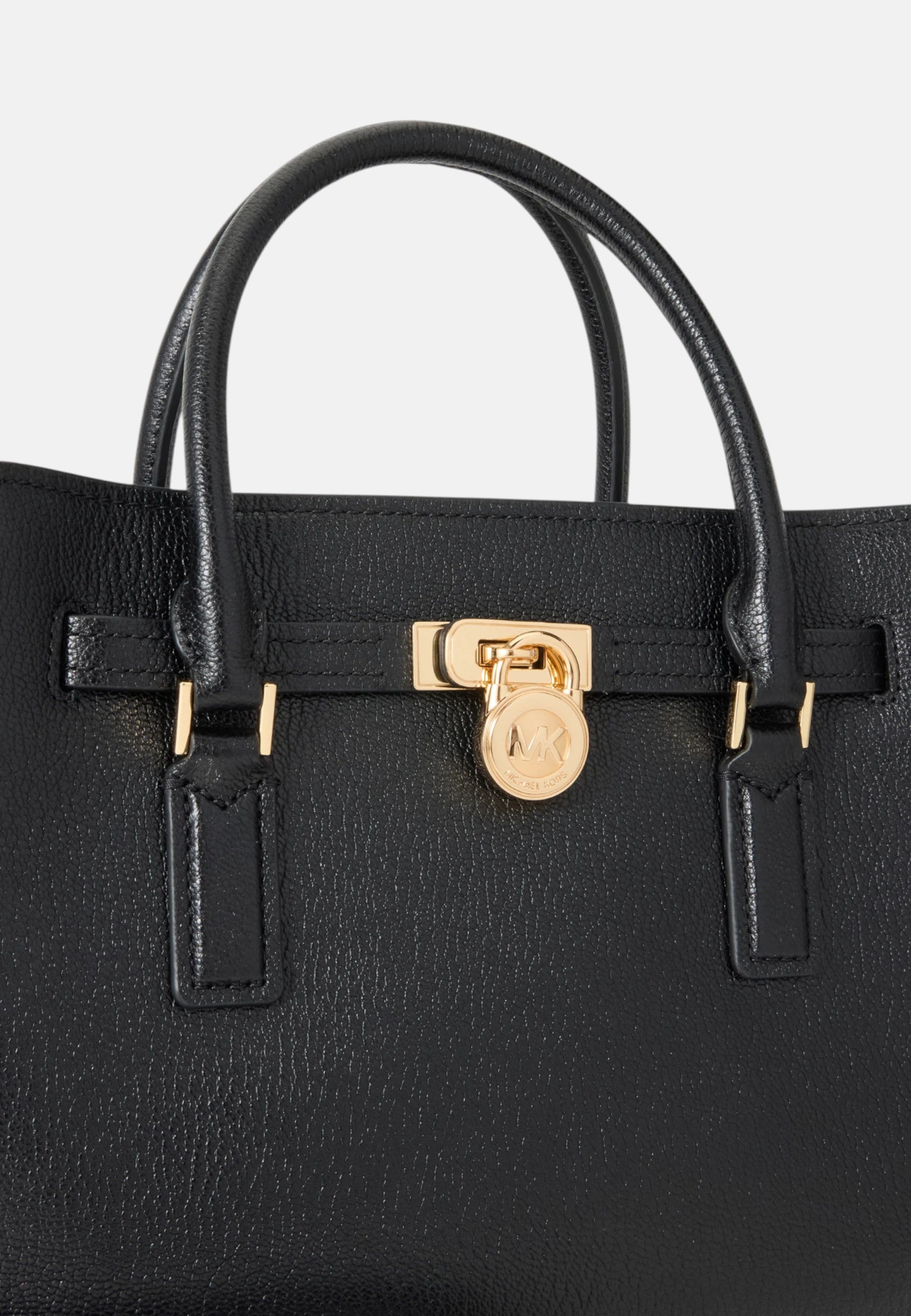 Michael Kors Borsa Hamilton piccola in Pelle Pieno Fiore Black