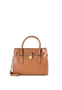 Michael Kors Borsa Hamilton piccola in Pelle Pieno Fiore Luggage