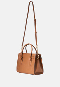 Michael Kors Borsa Hamilton piccola in Pelle Pieno Fiore Luggage
