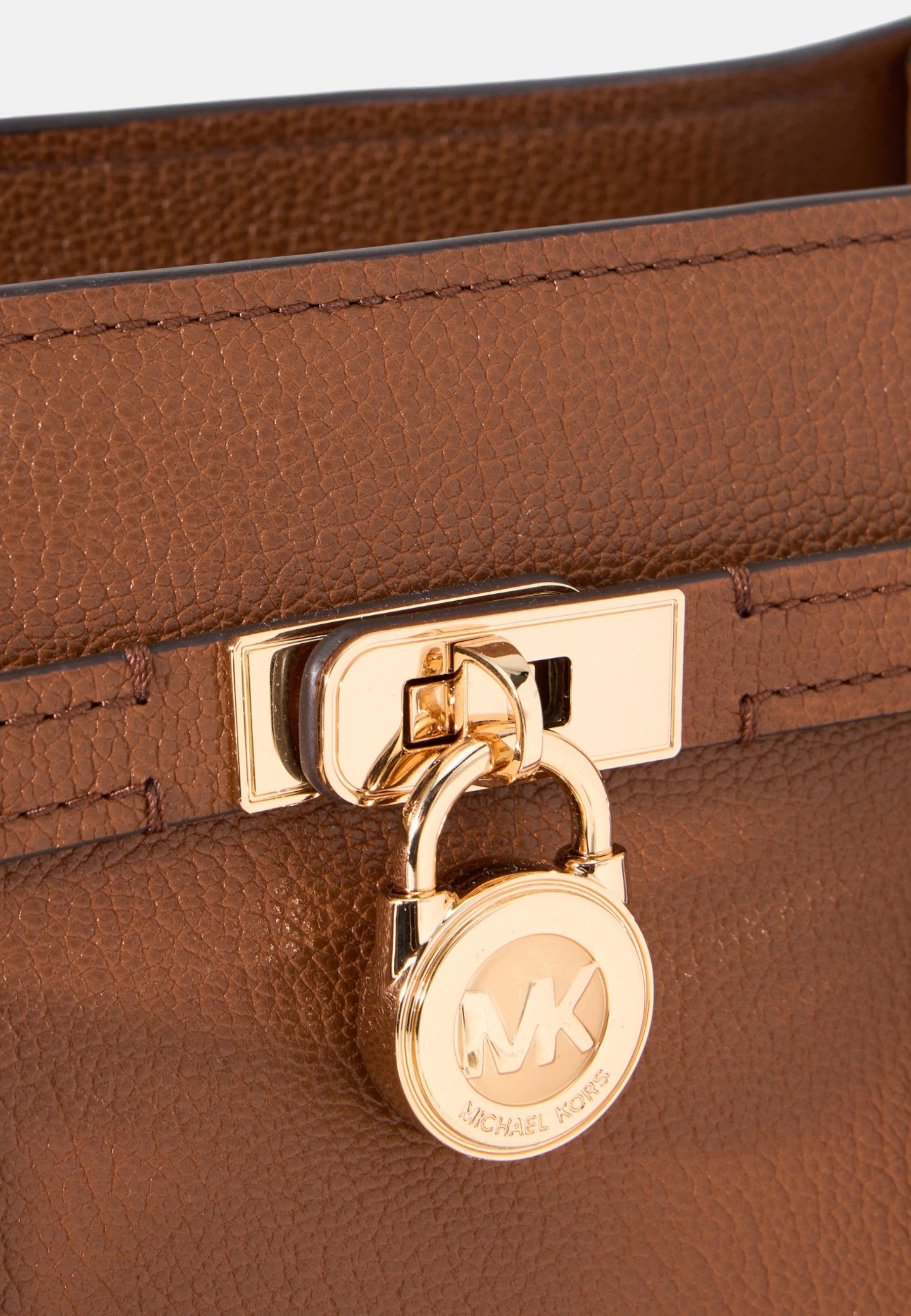 Michael Kors Borsa Hamilton piccola in Pelle Pieno Fiore Luggage