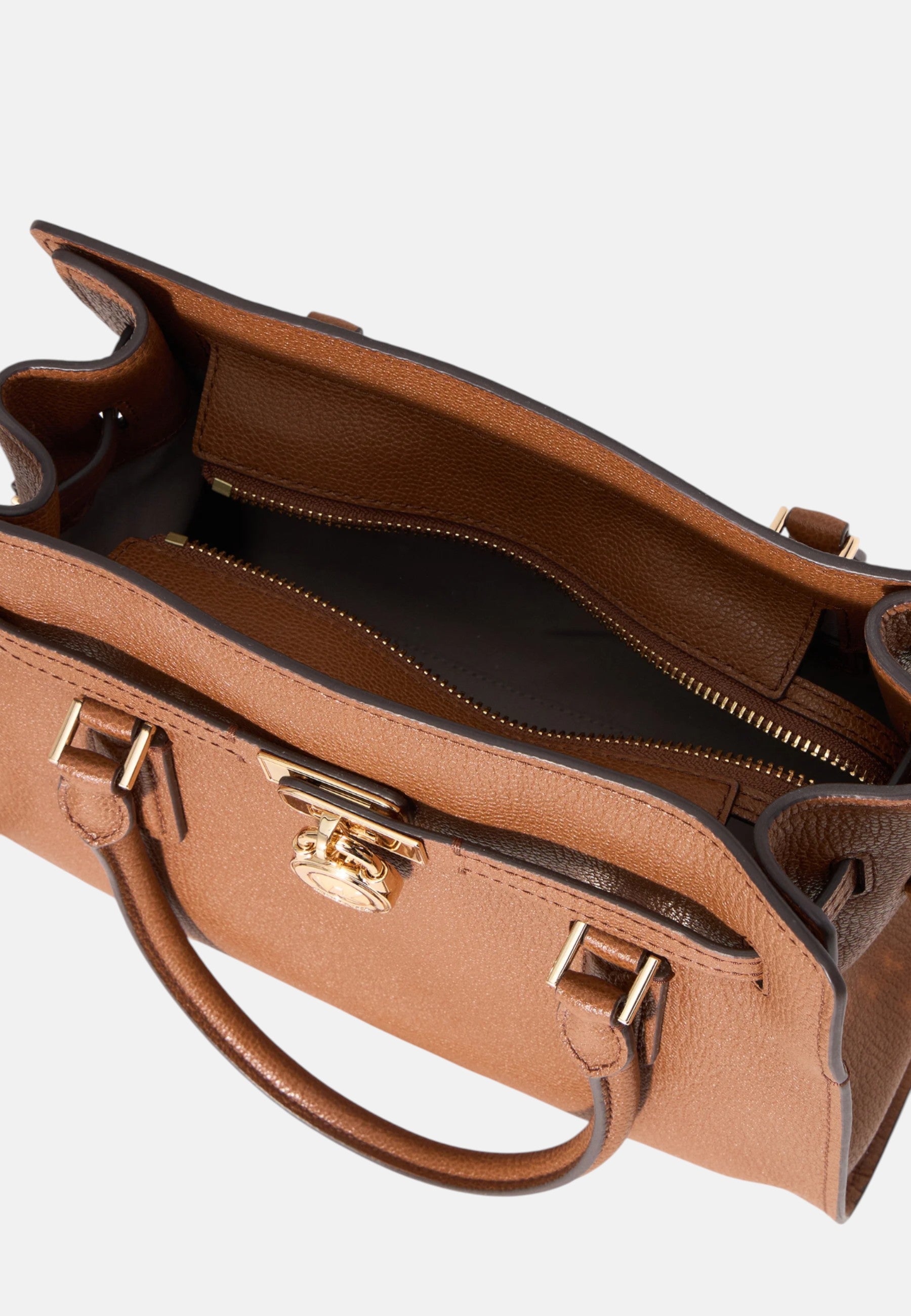 Michael Kors Borsa Hamilton piccola in Pelle Pieno Fiore Luggage