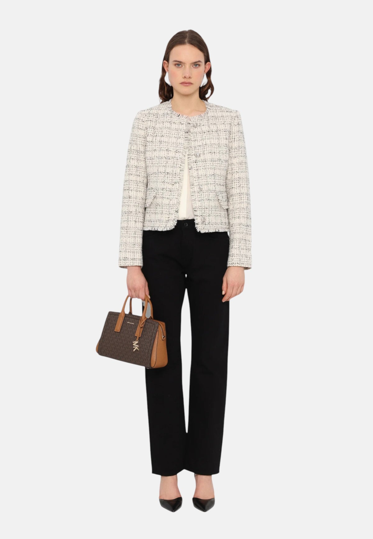 Michael Kors Laila Borsa a mano tela brown/acorn Brown/acorn