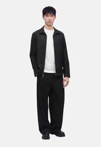 Giacca a camicia tecnica con zip Uomo Michael Kors Black