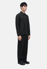 Giacca a camicia tecnica con zip Uomo Michael Kors Black