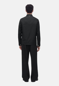 Giacca a camicia tecnica con zip Uomo Michael Kors Black