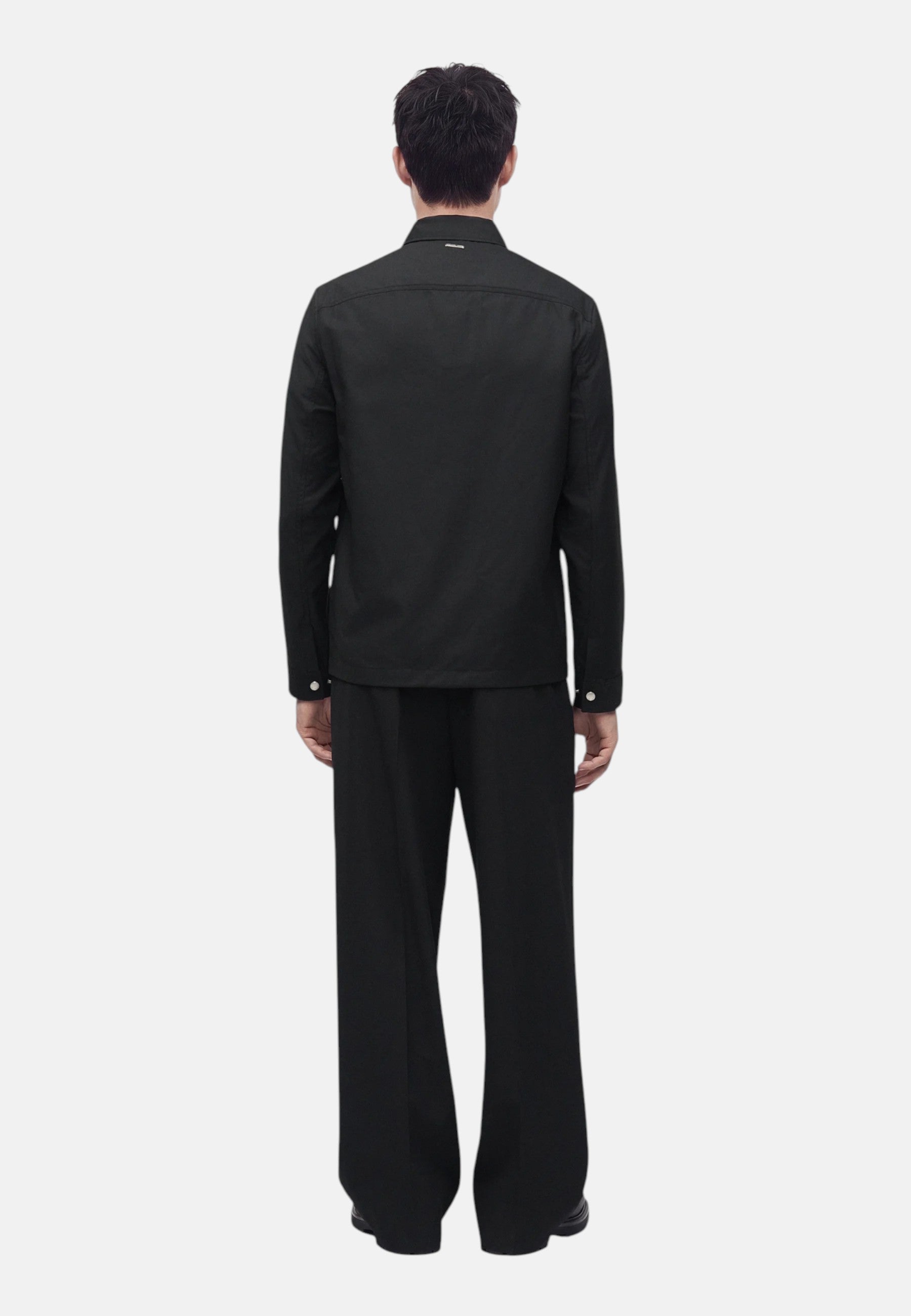 Giacca a camicia tecnica con zip Uomo Michael Kors Black