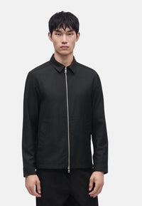Giacca a camicia tecnica con zip Uomo Michael Kors Black