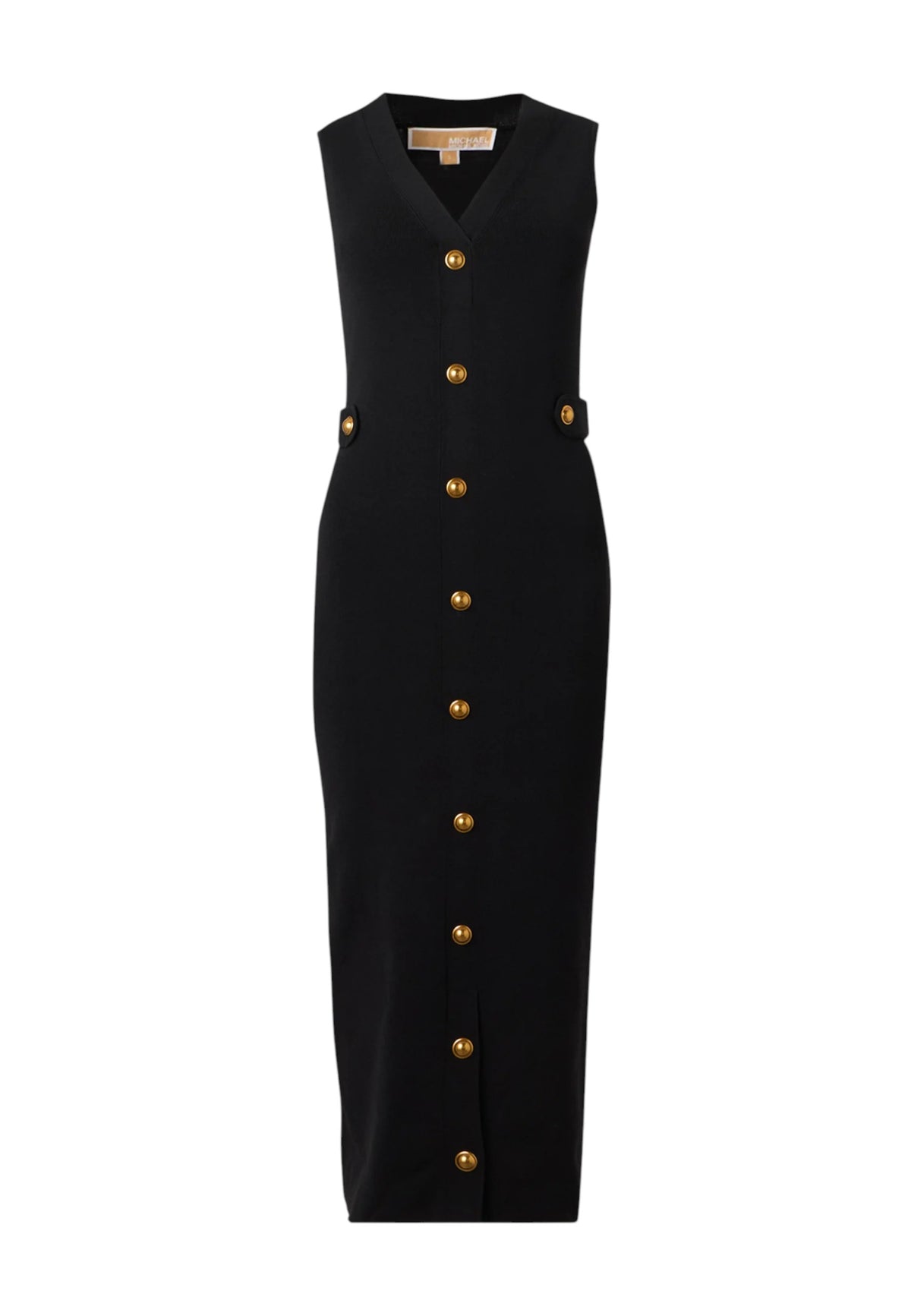 Abito midi in maglia stretch Michael Kors Black