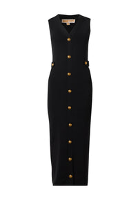 Abito midi in maglia stretch Michael Kors Black